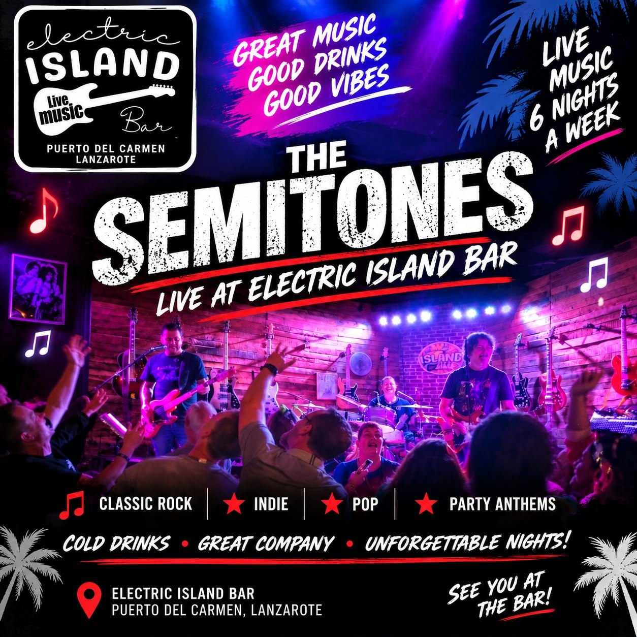 The Semitones live at Electric Island Bar